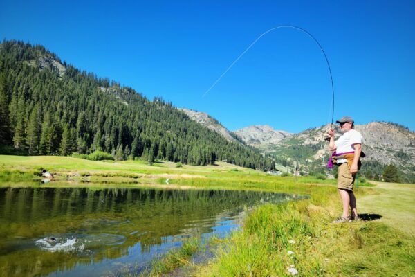 A perfect backdrop to take a beginners fly fishing lesson.