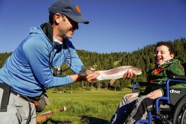 Adaptive fly fishing class options in Truckee CA.
