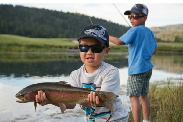 Kids fly fishing lessons and guided river trips