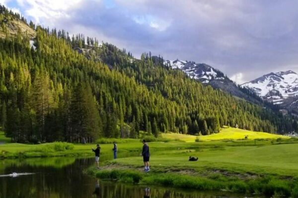 Beautiful Olympic Valley near lake tahoe