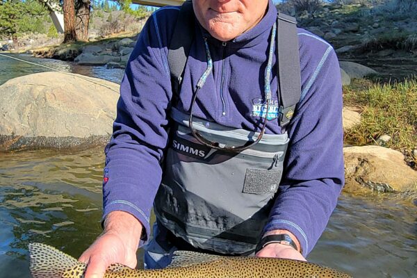 A big, wild Truckee River rainbow trout on a full day guide trip