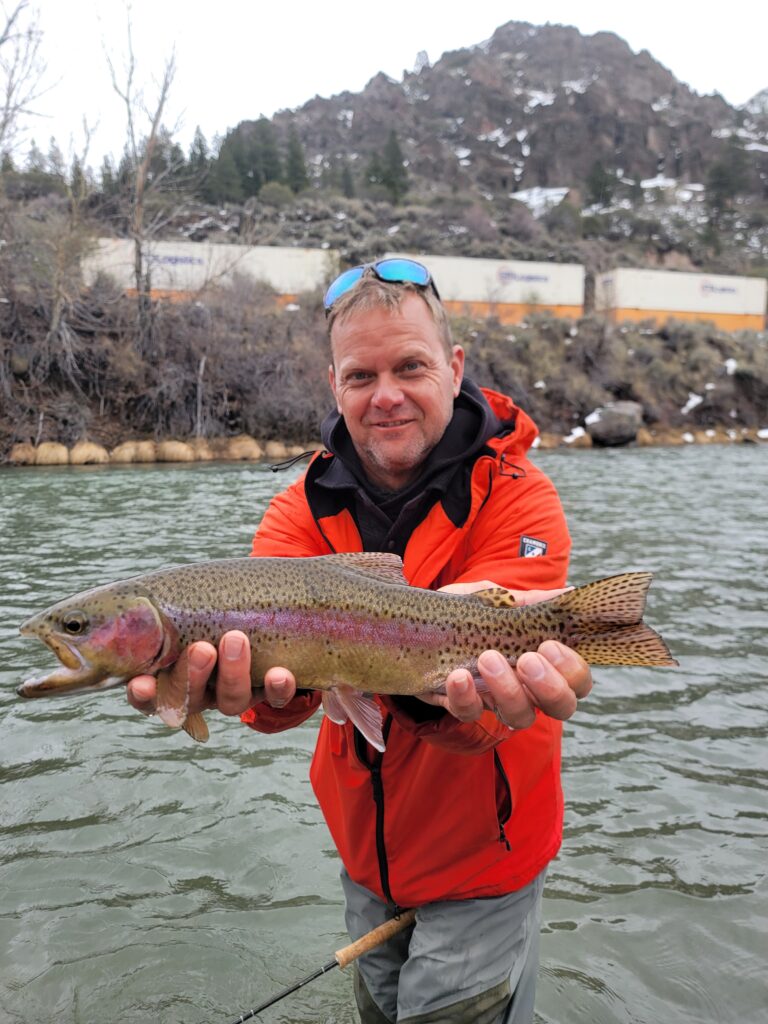 A nice truckee brown this spring on a full day guide trip. 