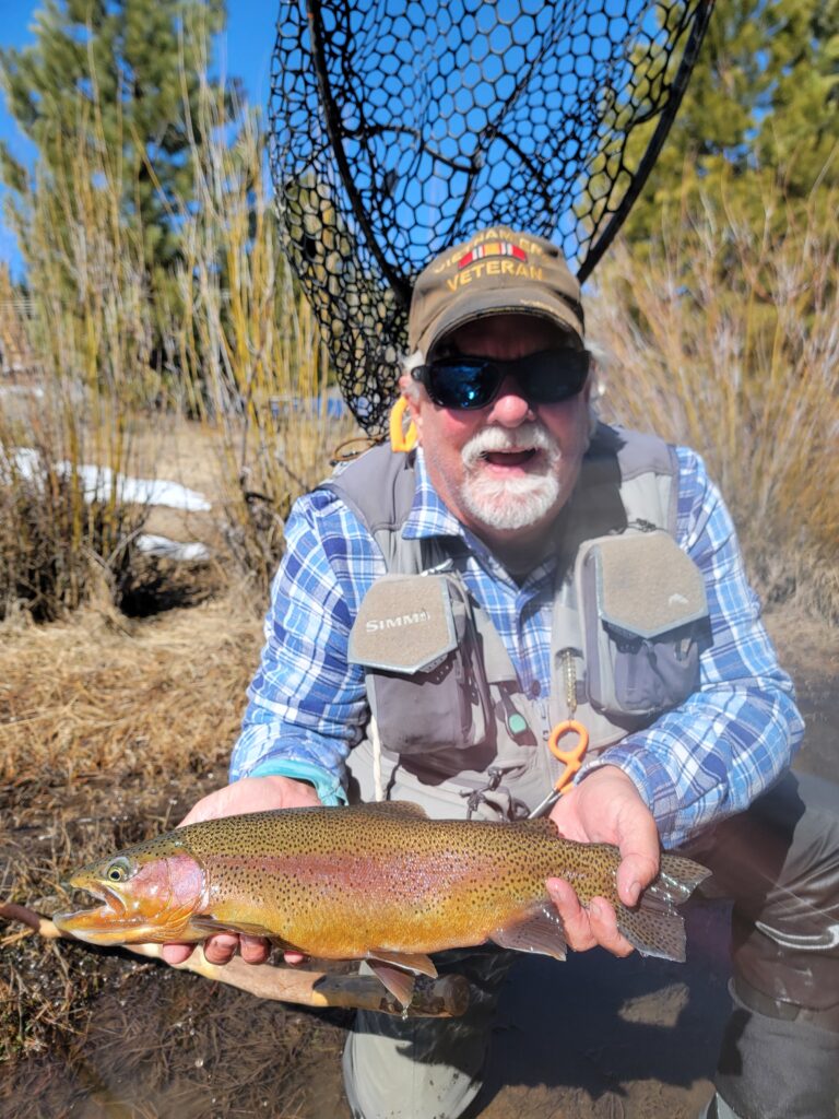 A fat rainbow on a beautiful spring day. 