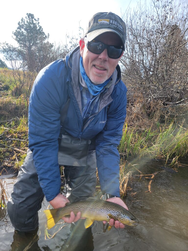Truckee River brown trout on a full day guide trip. 