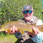 Mike Saqui with a Truckee River Trophy brown trout