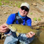 Smallmouth bass on a local lake.
