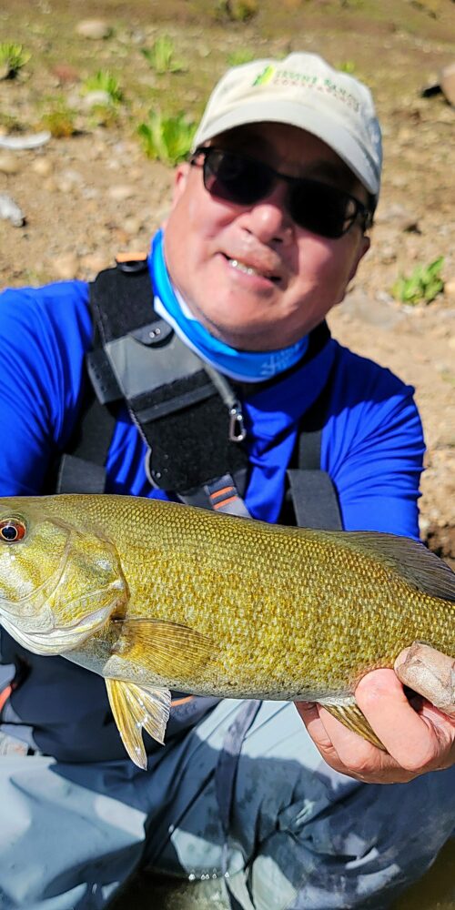 Smallmouth bass on a local lake.