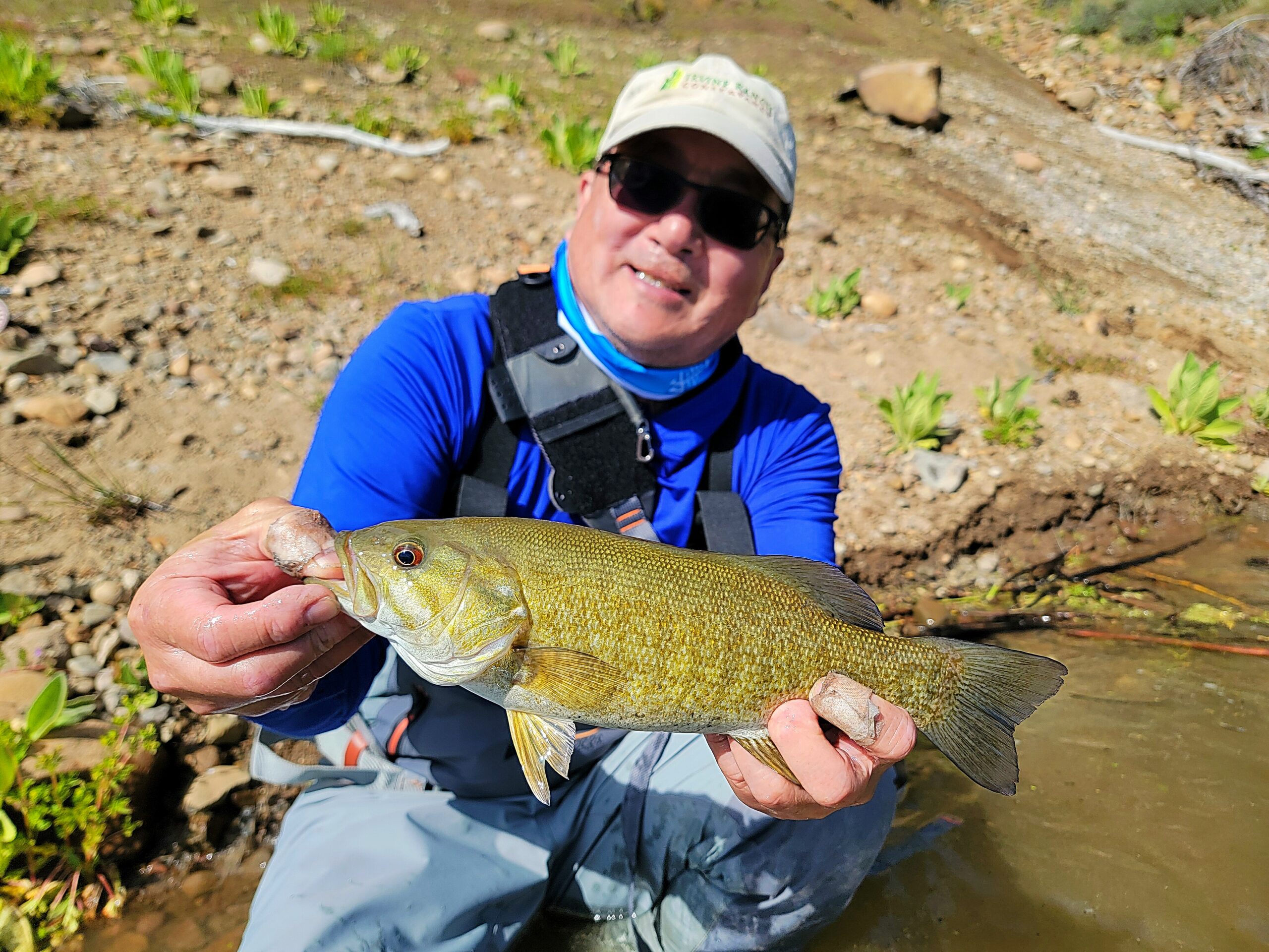 Smallmouth bass on a local lake.