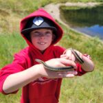 First fly fishing lesson for beginners in Truckee.