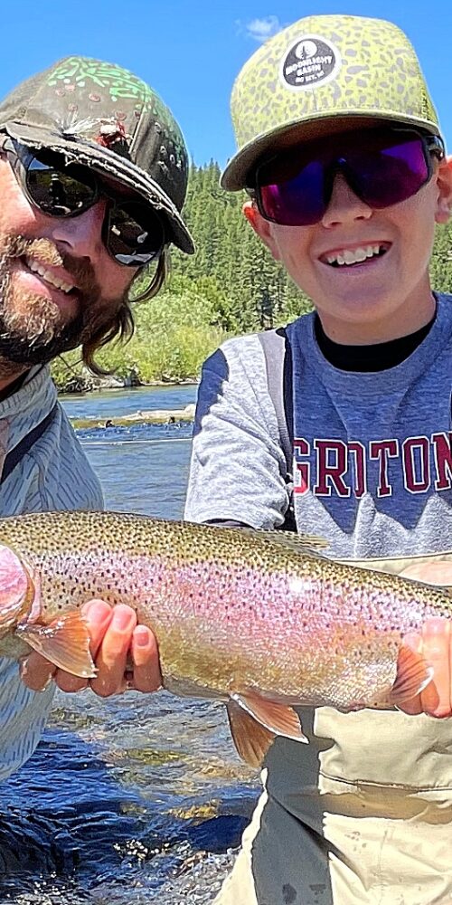 Rainbow trout caught on the Little Truckee River.