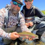 Father and son enjoying a Truckee River fly fishing trip.