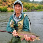 Successful fly fishing day near Lake Tahoe.