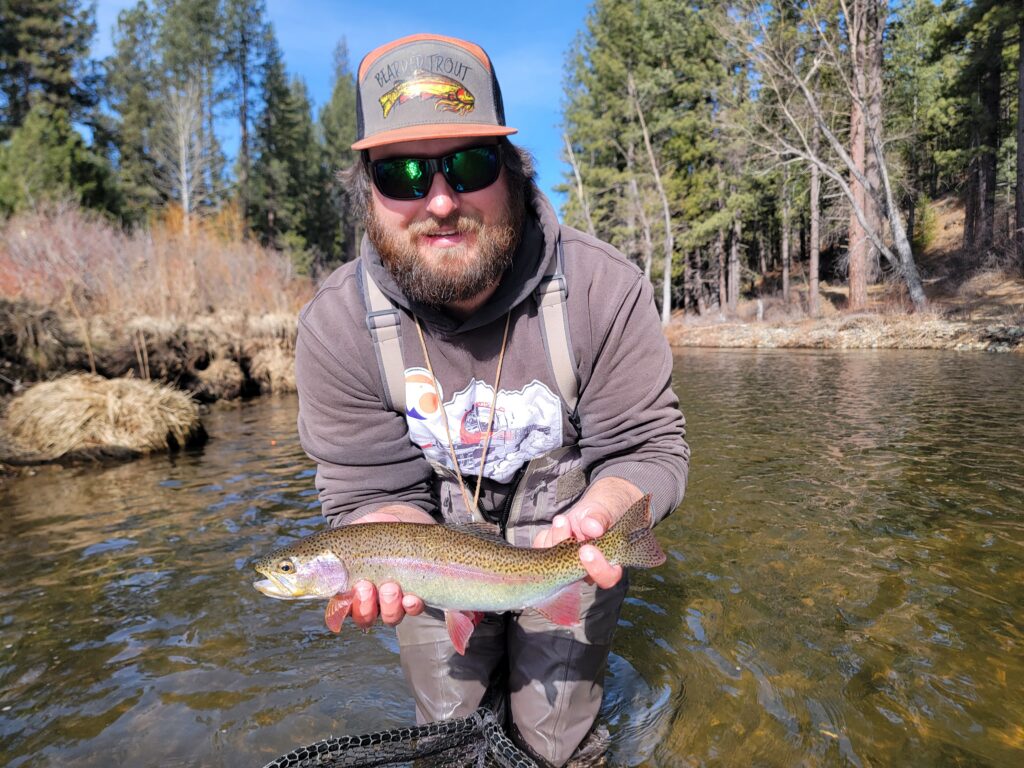 A typical rainbow trout on the Middle Fork of the Feather River.
