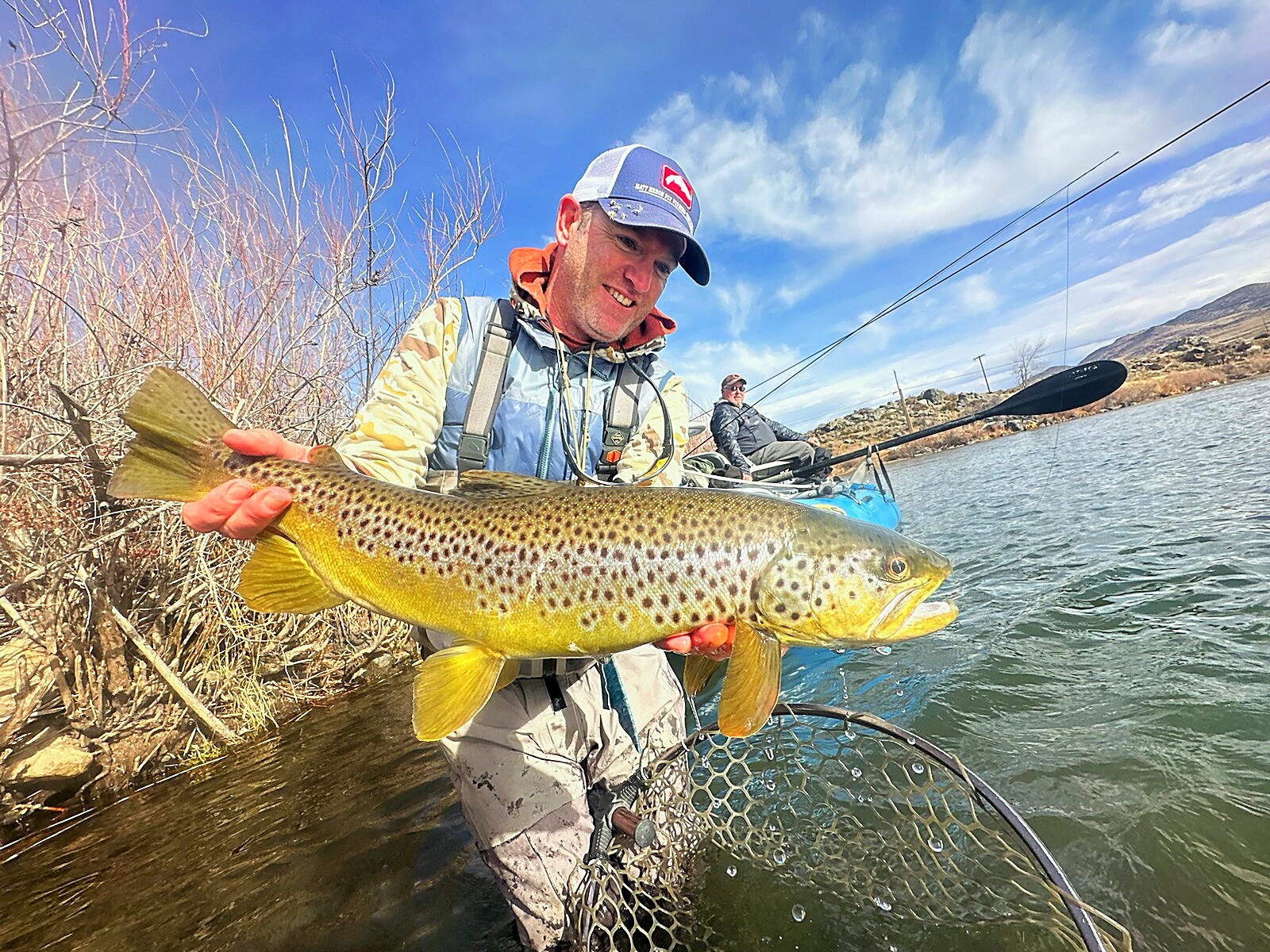 Truckee River brown trout in Nevada near Reno